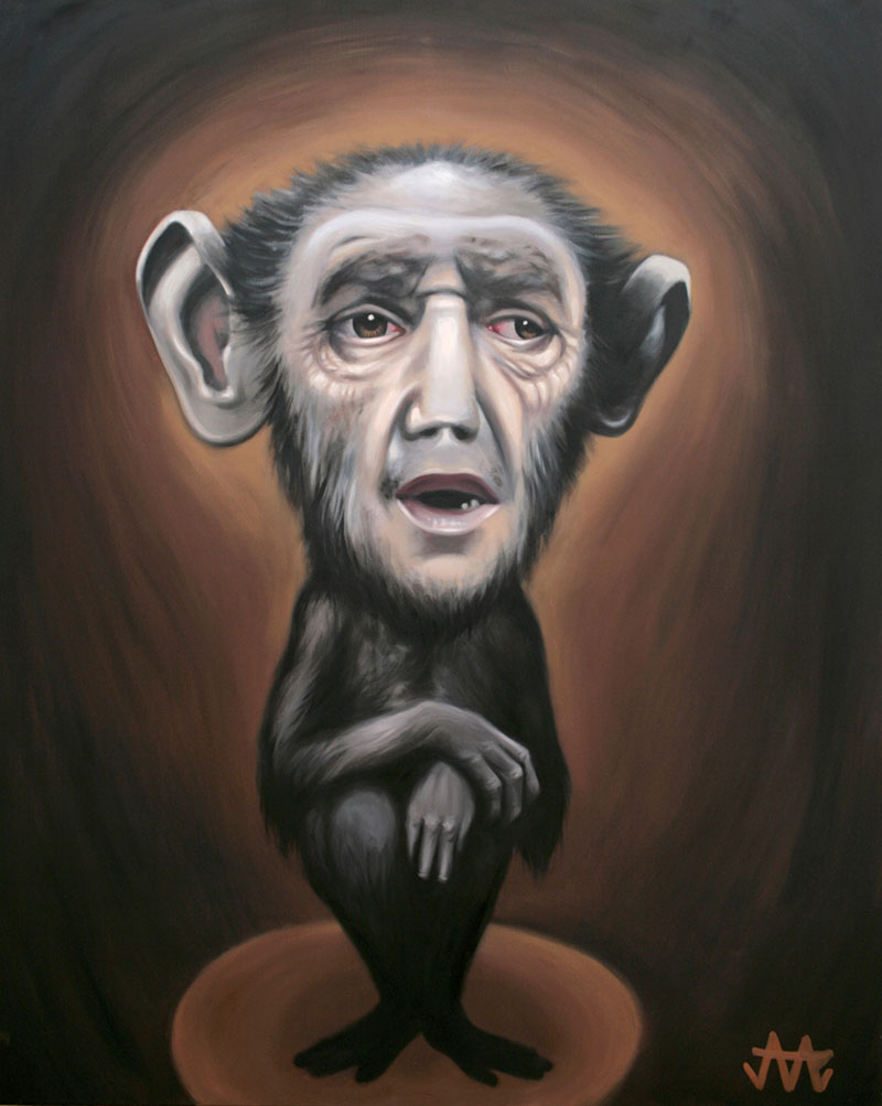 mono hombre
