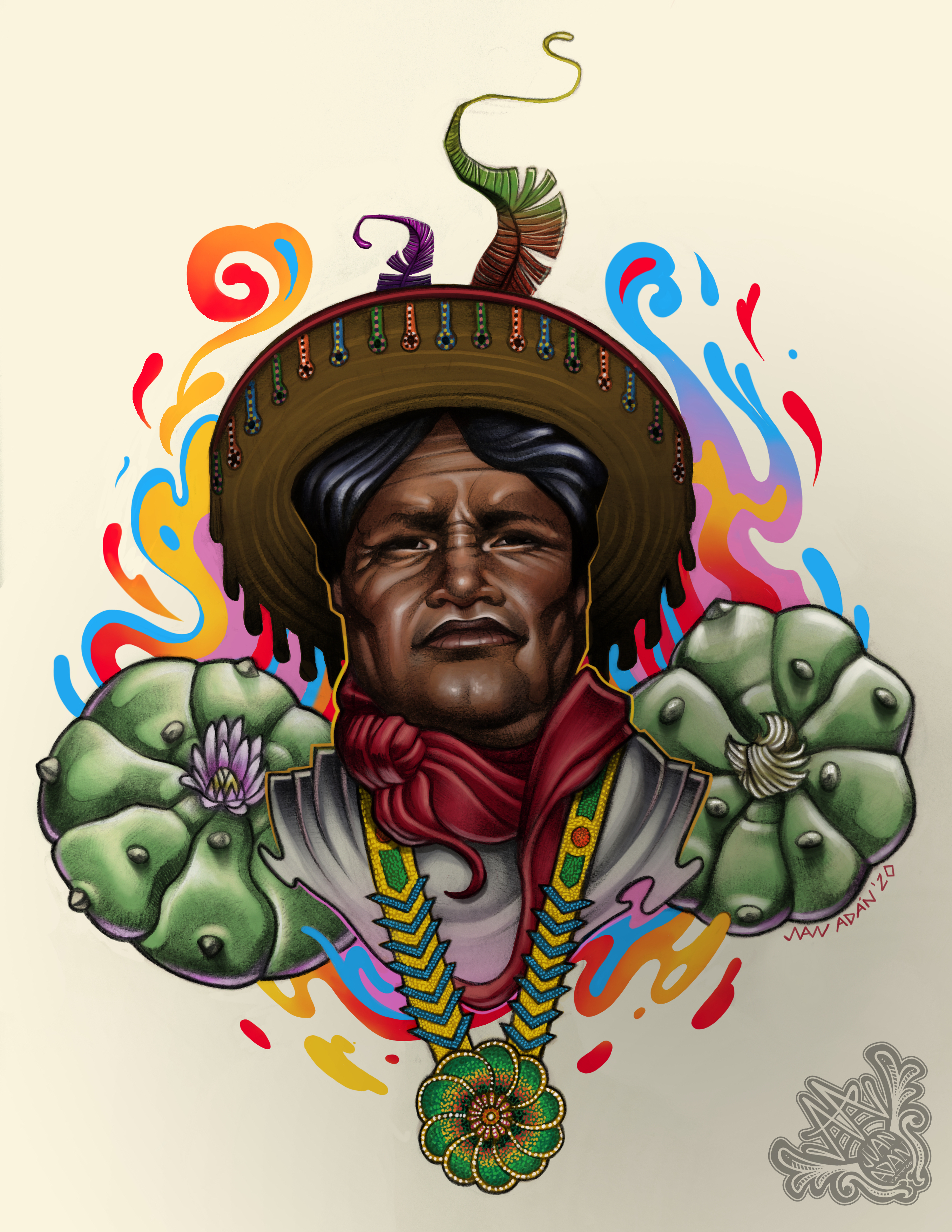 wixarica-huichol-ilustracion-mexico-prehispanico-artesaniahuichol-pueblohuichol-pueblowixarica-wixas